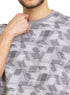 Silver Printed Round T-Shirt Design 2 - Khotwh